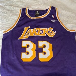 Kareem Abdul-Jabber Throwback “Hardwood Classics” Lakers Jersey